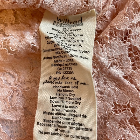 Aritizia Wilfred New Without tags lace tank/camisole top Size x small. - Picture 4 of 5